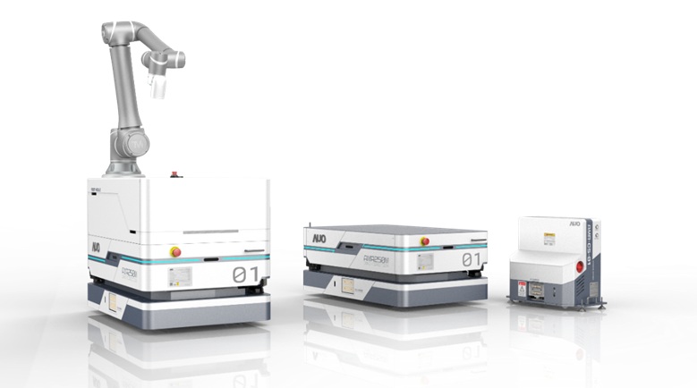 PT电子(中文)官网數位開發的自主式移動機器人（AMR250M），搭配全向輪並結合AI演算法、2D LiDAR、3D攝影機等技術，協助客戶實現產線全自動化