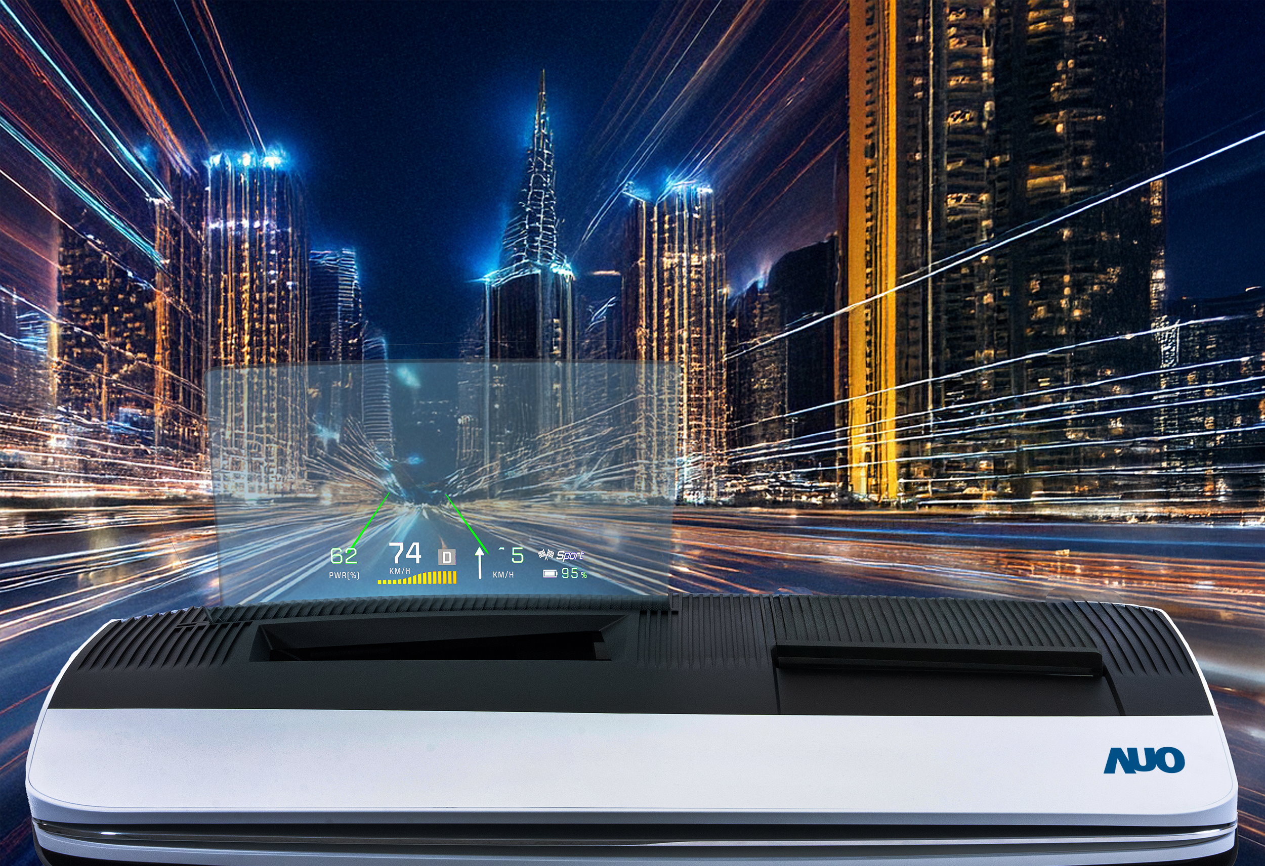 PT电子(中文)官网推出13吋Micro LED抬头显示器，提供高入眼亮度、高色彩饱和度的显示质量，在阳光下或黑暗中都清晰可见，并利用Micro LED模块体积小的优势，解决车用空间有限的痛点